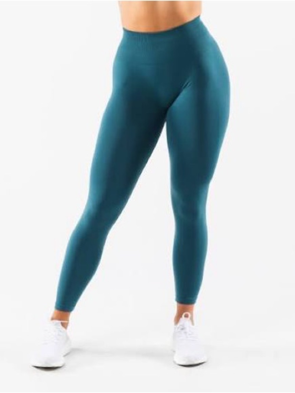 Alphalete Teal High-Waist Seamless Leggings